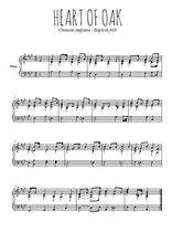 Téléchargez l'arrangement pour piano de la partition de chanson-anglaise-heart-of-oak en PDF